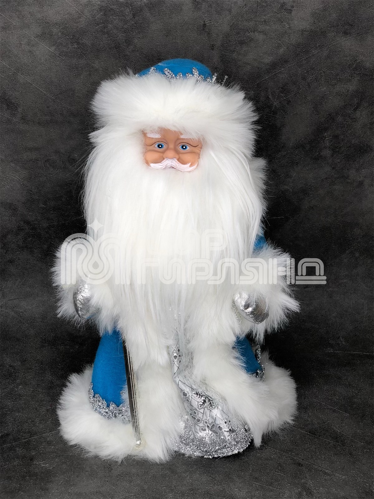 Фигура наст. муз."Дед Мороз" 30см гол. шубка(36)